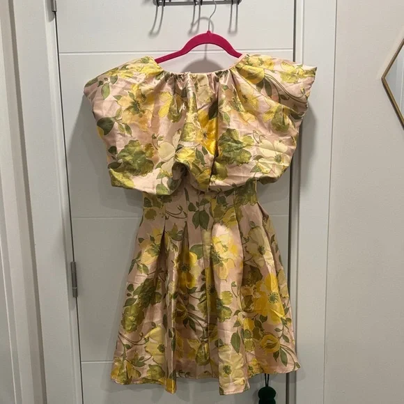 ASOS Chic Floral Mini Dress in Pink, Yellow and Green - Picture 8 of 8